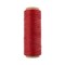 Gudebrod Waxed Thread 3ply Made In USA 500ft (152.4m) Spool 0.38mm (0.015in), Red